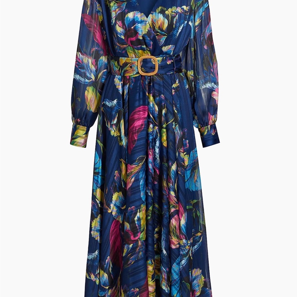 Elie Tahari Multicolor Long Sleeve Dress